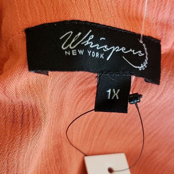 WHISPERS NEW York Pullover sleeveless Tunic , Size 1X embroidered floral NWT - Picture 8 of 8
